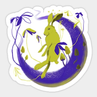 Moon Rabbit Sticker